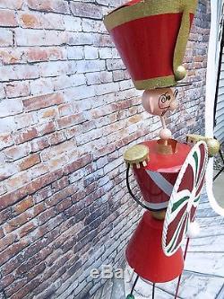 nutcracker metal soldier toy outdoor tall decor indoor steampunk foot holiday display looking unique festive