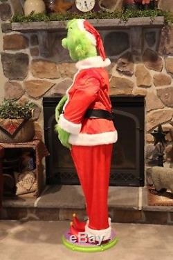 Dancing Singing Animated Christmas Grinch Life-size 5' Tall With Mic