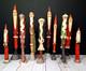 10 Vtg Early 1990/91 Jim Shore Pencil Folk Art Santa Figurine Signed