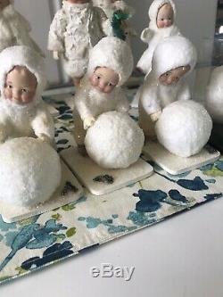 13 Snow Children From Dear Doll's St Nicholas Collection by Elaine Roesle