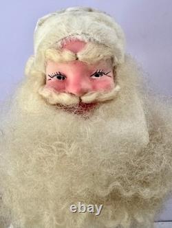 15 Harold Gale Santa Claus, All White Velvet Costume Christmas Mid Century VNT