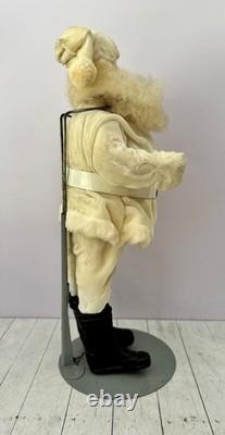15 Harold Gale Santa Claus, All White Velvet Costume Christmas Mid Century VNT