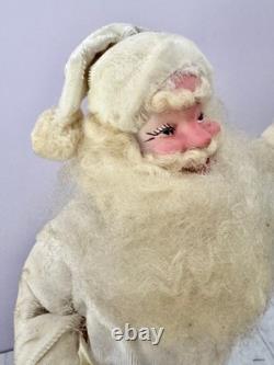 15 Harold Gale Santa Claus, All White Velvet Costume Christmas Mid Century VNT