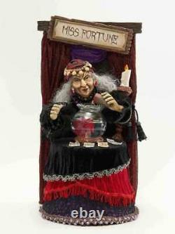 15 Katherines Collection Lighted Ms Fortune Witch Doll Tabletop Halloween Decor