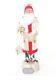 16 Paul Turner Paper Mache Santa Candy Container New With Tags White/red Robe