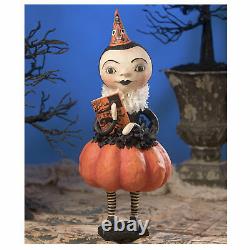 17 Bethany Lowe Party Pumpkin Witch Girl Halloween Figurine Holiday Home Decor