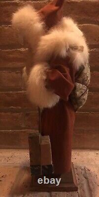 17 Judy Tasch Original Santa Doll Walking Stick with Presents. Signed #1983