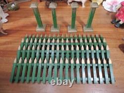 1930's-40's Wood Picket Fence Hand Made Great for Display of Rabbits Putz Sheep