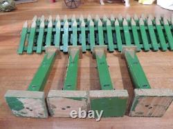 1930's-40's Wood Picket Fence Hand Made Great for Display of Rabbits Putz Sheep