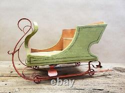 1930's Vintage Christmas Reindeer Candy Container with Sleigh