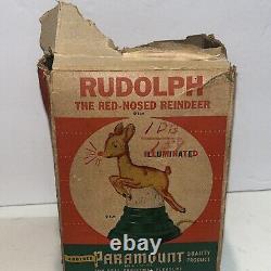 1949 RUDOLPH THE RED-NOSED REINDEER LIGHT by Paramount No. 76 Raylite Electronic