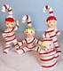 1950s Lefton Candy Cane Kids W Bonus Candy Cane Baby Bell