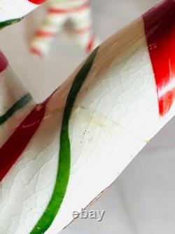 1950s Lefton Candy Cane Kids w Bonus Candy Cane Baby Bell