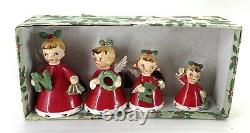 1956 Napco Noel Vintage Christmas Angels Set Of Four