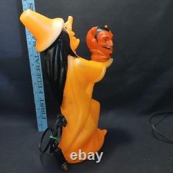1970s Tico-Toys Witch With Devil Head Blow Mold Vintage Halloween 13-inch Vtg