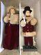1990s Traditions Animated 27 Victorian Couple Christmas Figures Lighted Decor
