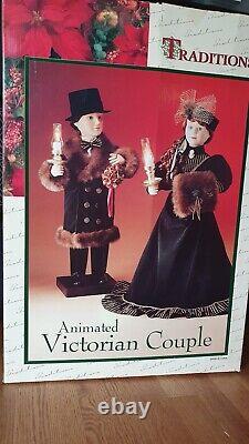 1990s Vintage 27 Animated Victorian Couple by Traditions Motionette Doll
