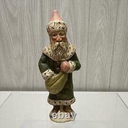 1991 Father Christmas Green Santa 555 Vaillancourt Folk Art Figurine #69