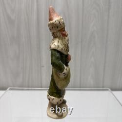 1991 Father Christmas Green Santa 555 Vaillancourt Folk Art Figurine #69
