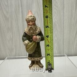 1991 Father Christmas Green Santa 555 Vaillancourt Folk Art Figurine #69