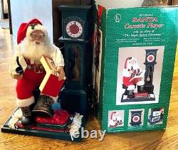 1994 ANIMATED SANTA 24 with MOTION, CASSETTE PLAYER, CLOCK HOLIDAY CREATIONS