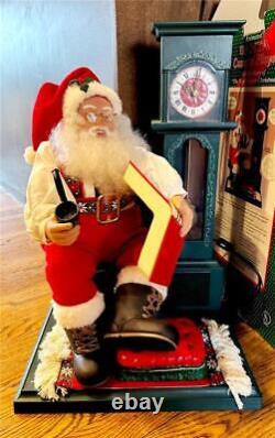 1994 ANIMATED SANTA 24 with MOTION, CASSETTE PLAYER, CLOCK HOLIDAY CREATIONS