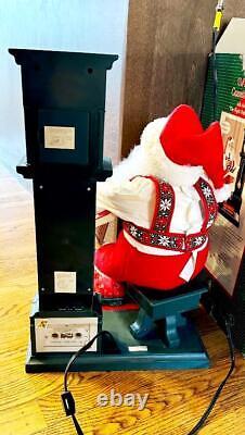 1994 ANIMATED SANTA 24 with MOTION, CASSETTE PLAYER, CLOCK HOLIDAY CREATIONS