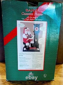 1994 ANIMATED SANTA 24 with MOTION, CASSETTE PLAYER, CLOCK HOLIDAY CREATIONS