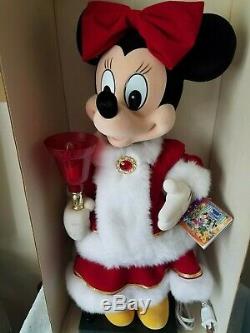 1994 Disney 22 ANIMATED & MUSICAL & LIGHT Minnie Mouse Motionette Christmas #7