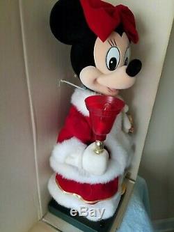 1994 Disney 22 ANIMATED & MUSICAL & LIGHT Minnie Mouse Motionette Christmas #7