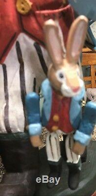 1995 HOUSE OF HATTEN RABBIT BUNNY EASTER 21 Tall HOME DECOR