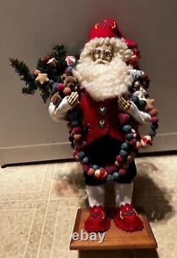 1996 Signed Lynn Haney #6102 Hungarian Christmas Santa 18 Tall Rare Retired