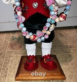 1996 Signed Lynn Haney #6102 Hungarian Christmas Santa 18 Tall Rare Retired