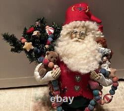 1996 Signed Lynn Haney #6102 Hungarian Christmas Santa 18 Tall Rare Retired