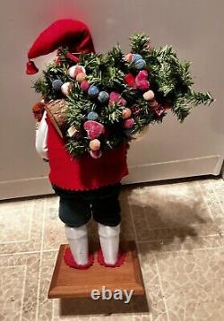 1996 Signed Lynn Haney #6102 Hungarian Christmas Santa 18 Tall Rare Retired