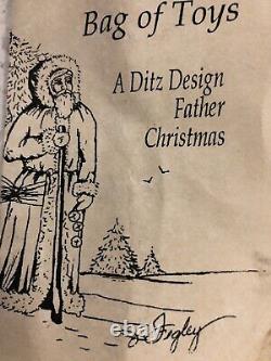 1997 FATHER CHRISTMAS Bag of Toys DITZ DESIGNS by The Hen House 29 Tabletop