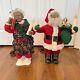 1999 Holiday Creations African American Animated Santa Mrs Claus Telco Style Aa