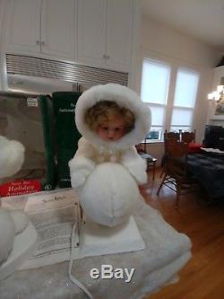 2 Snow Baby Animated-Motion-ette by SANTA's BEST snowbabies N BOXS tested video