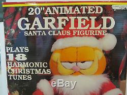 20 Animated Garfield Santa Claus Figurine