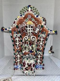 2002 Blue Sky Clayworks by Heather Goldminc 15 Musical Gingerbread Palace w Coa