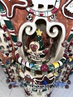 2002 Blue Sky Clayworks by Heather Goldminc 15 Musical Gingerbread Palace w Coa