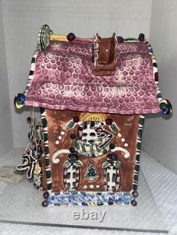 2002 Blue Sky Clayworks by Heather Goldminc 15 Musical Gingerbread Palace w Coa