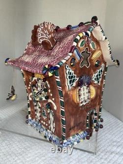 2002 Blue Sky Clayworks by Heather Goldminc 15 Musical Gingerbread Palace w Coa