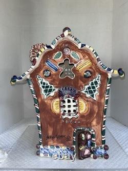 2002 Blue Sky Clayworks by Heather Goldminc 15 Musical Gingerbread Palace w Coa