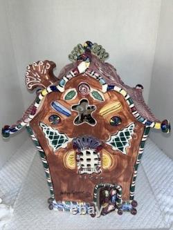 2002 Blue Sky Clayworks by Heather Goldminc 15 Musical Gingerbread Palace w Coa