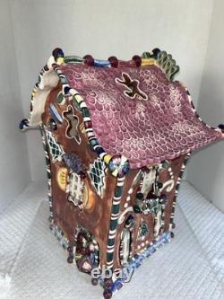 2002 Blue Sky Clayworks by Heather Goldminc 15 Musical Gingerbread Palace w Coa