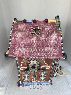 2002 Blue Sky Clayworks by Heather Goldminc 15 Musical Gingerbread Palace w Coa