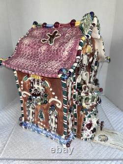 2002 Blue Sky Clayworks by Heather Goldminc 15 Musical Gingerbread Palace w Coa