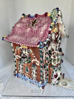 2002 Blue Sky Clayworks by Heather Goldminc 15 Musical Gingerbread Palace w Coa