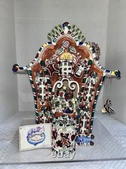 2002 Blue Sky Clayworks by Heather Goldminc 15 Musical Gingerbread Palace w Coa